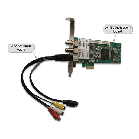 WinTV-HVR-2250 and WinTV-HVR-2255 board with A/V breakout cable