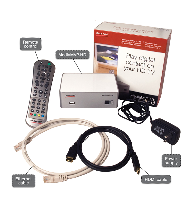 MediaMVP-HD package contents