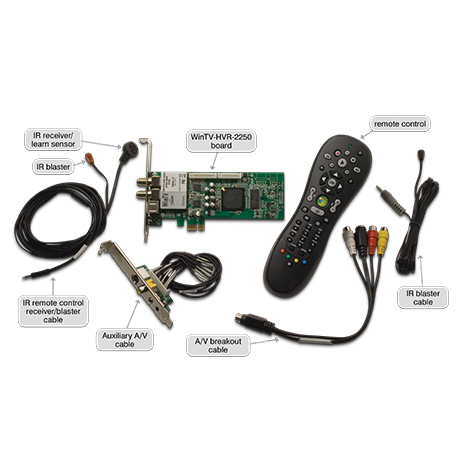 WinTV-HVR-2250/2255 Kit model 01213 package contents