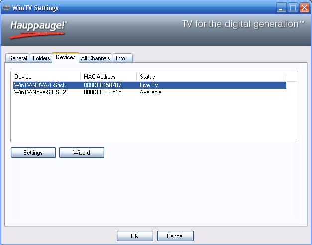 Works with multiple WinTV devices